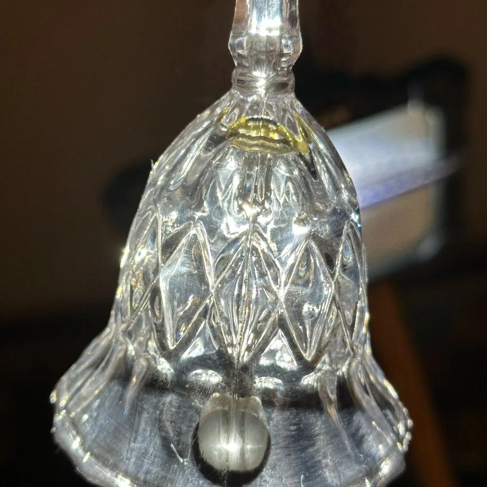 Vintage Elegant Clear Glass Bell